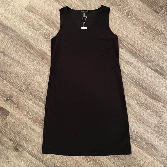 Eileen Fisher washable stretch crepe dress - Picture 1 of 10